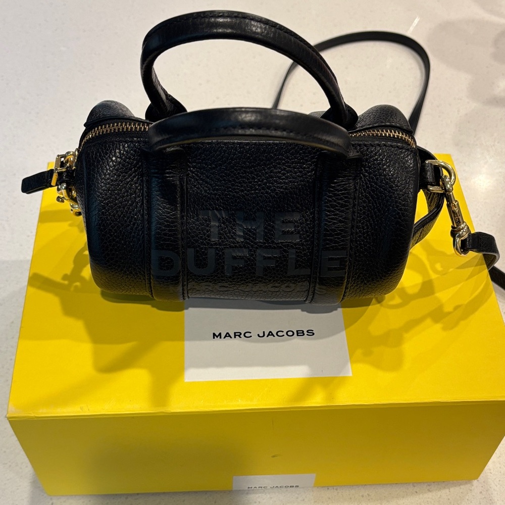 Marc Jacobs Black Mini Duffle Bag